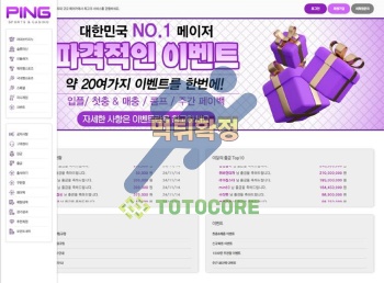 먹튀사이트 핑 먹튀검증